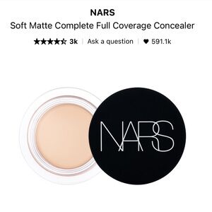 Nars Soft Matte Complete Concealer 
Shade: LIGHT 2.3 Madeleine